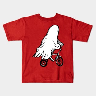 bicycling ghost Kids T-Shirt